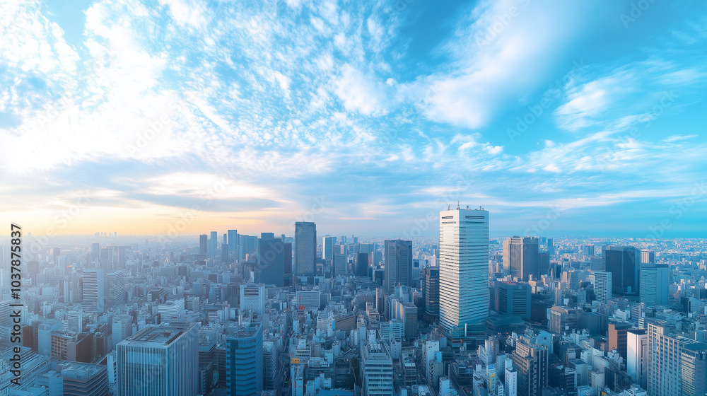 City Skyline Under Blue Sky and White Clouds City Skyline Under Blue Sky and White Clouds