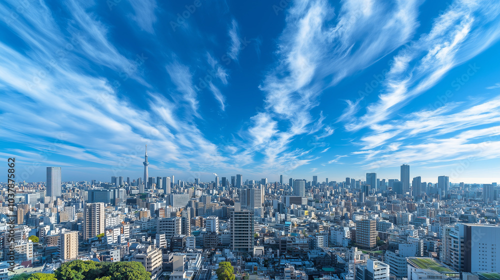 City Skyline Under Blue Sky and White Clouds City Skyline Under Blue Sky and White Clouds