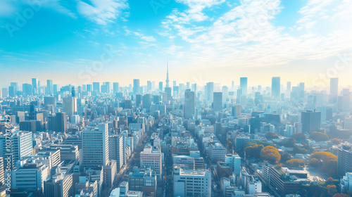 City Skyline Under Blue Sky and White Clouds