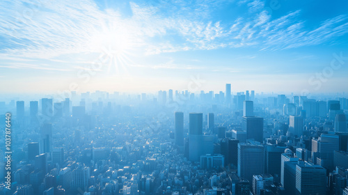 City Skyline Under Blue Sky and White Clouds