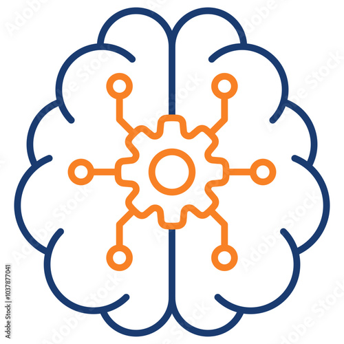 Machine Laerning Icon Element For Design