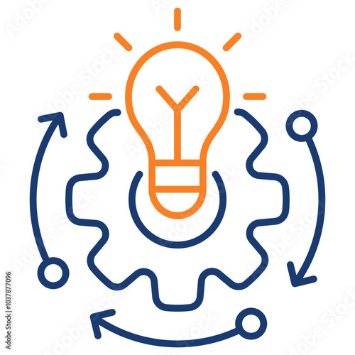 Process Improvement  Icon Element For Design