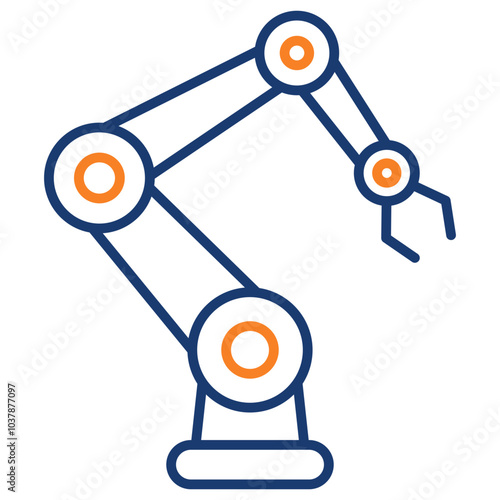 Robotic Arm  Icon Element For Design