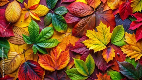 Wallpaper Mural Autumn Leaves Background for Antistress Coloring Book Pages for Adults in Vibrant Seasonal Colors Torontodigital.ca