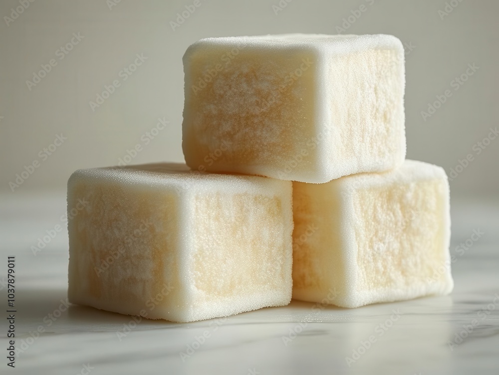 delightful marshmallow stands isolated against a white background, showcasing its fluffy texture and sweet appeal, perfect for culinary creativity delightful marshmallow stands isolated against a white background, showcasing its fluffy texture and sweet appeal, perfect for culinary creativity