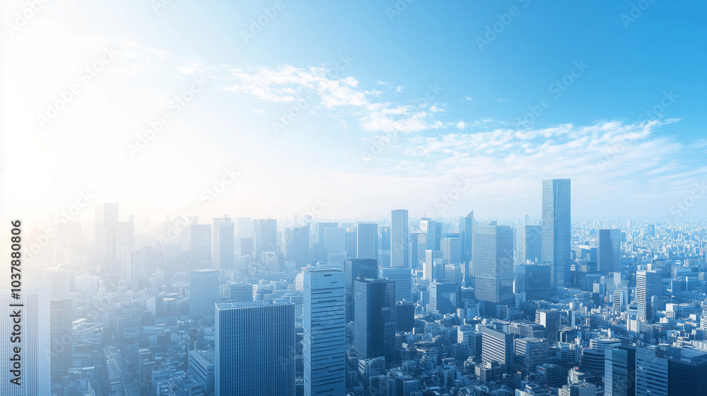 City Skyline Under Blue Sky and White Clouds City Skyline Under Blue Sky and White Clouds