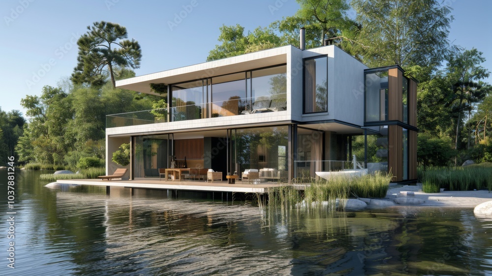 Modern Villa with Pool and Tropical Landscaping Modern Villa with Pool and Tropical Landscaping