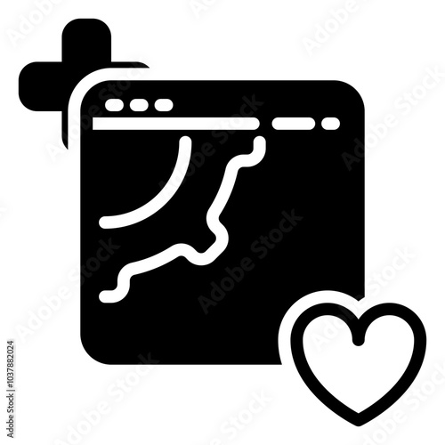 Wiper icon, glyph icon style