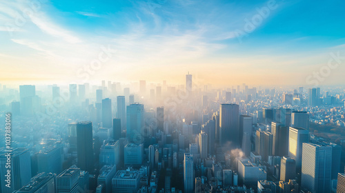 City Skyline Under Blue Sky and White Clouds