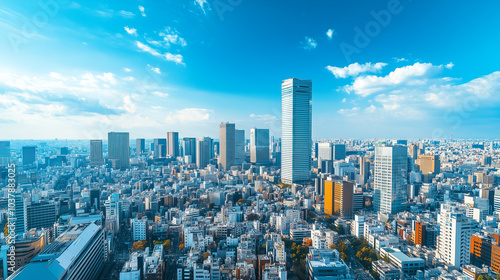 City Skyline Under Blue Sky and White Clouds