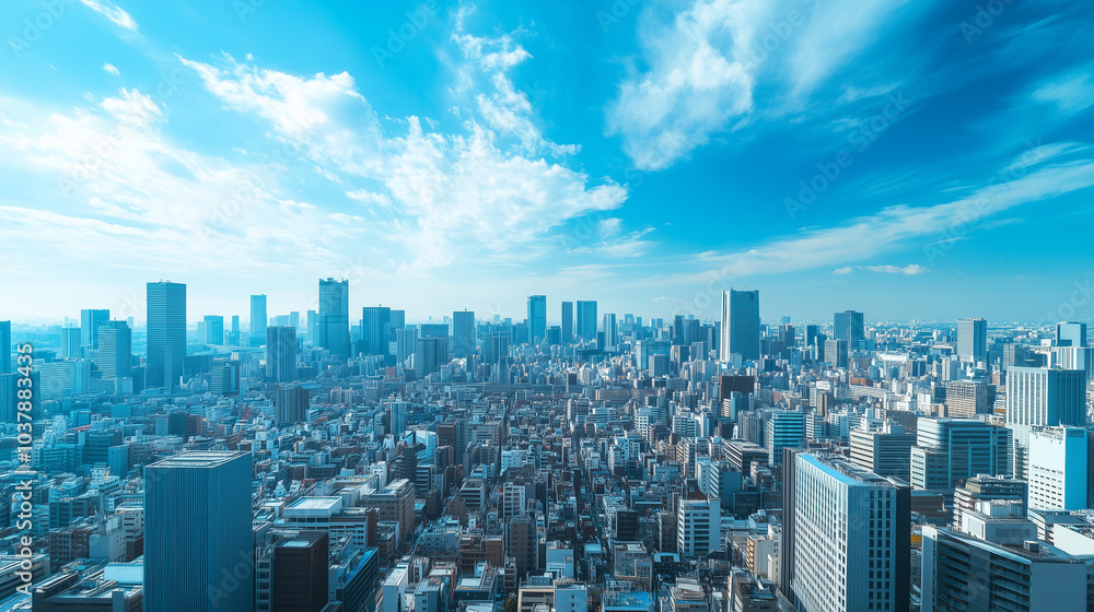 City Skyline Under Blue Sky and White Clouds City Skyline Under Blue Sky and White Clouds