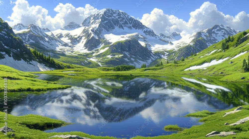 Majestic Mountain Lake Reflection Scenic Landscape Photography Majestic Mountain Lake Reflection Scenic Landscape Photography