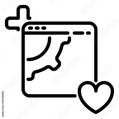 Wiper icon, line icon style