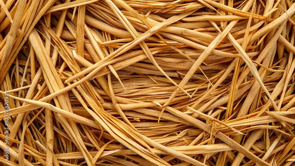 Close-up of woven straw Close-up of woven straw