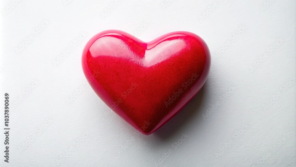 Close-up photo of red and pink heart on white background Close-up photo of red and pink heart on white background