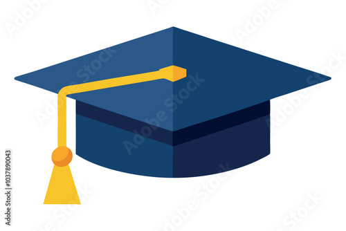  Graduation cap vector illustration.