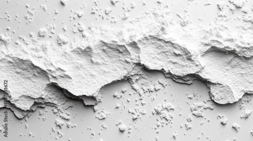 Obraz premium Abstract White Background with Layered Textured Surfaces for Minimalist Design. Generative AI