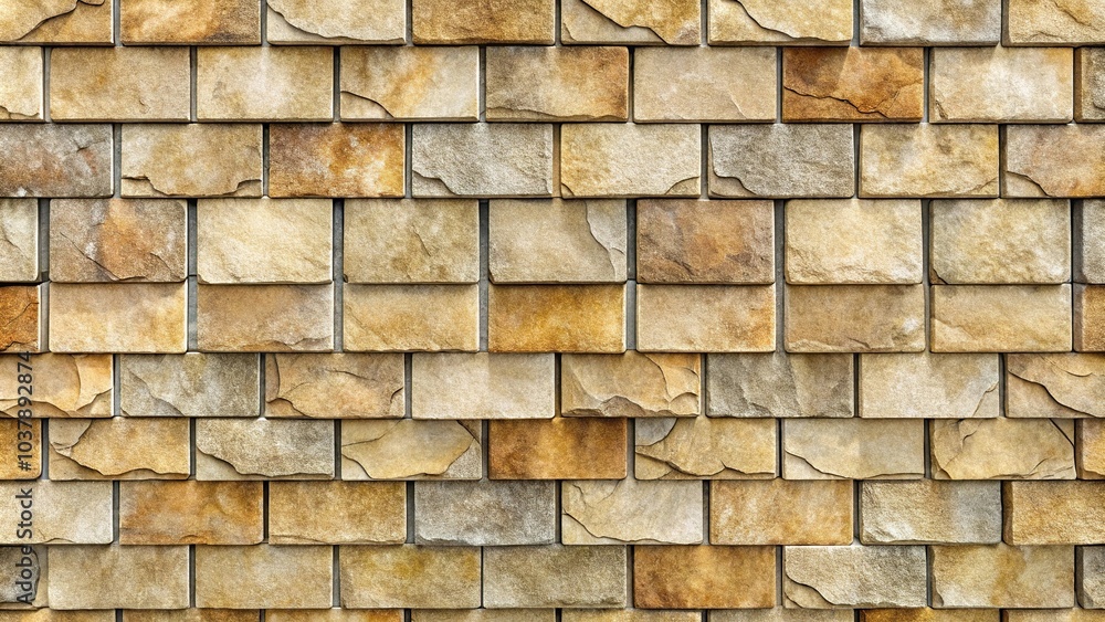 Obraz premium Close-up seamless tileable floating stone tiles texture