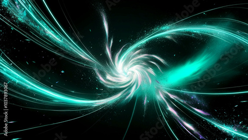 Abstract digital wave background representing information technology. Dimensional mobility, information flow, neural networks, knowledge, fractals, virtual simulations, networks, matrices, and infinit