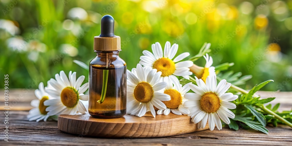 Display your branding beautifully with this essential oil bottle mockup, complete with a dropper and white label, set Display your branding beautifully with this essential oil bottle mockup, complete with a dropper and white label, set