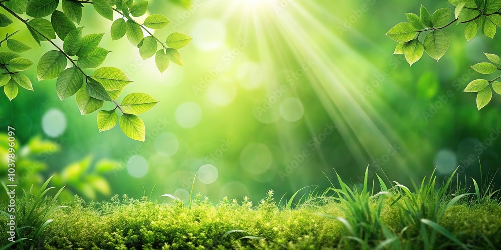 Close-up shot of lush green leaves in nature Close-up shot of lush green leaves in nature