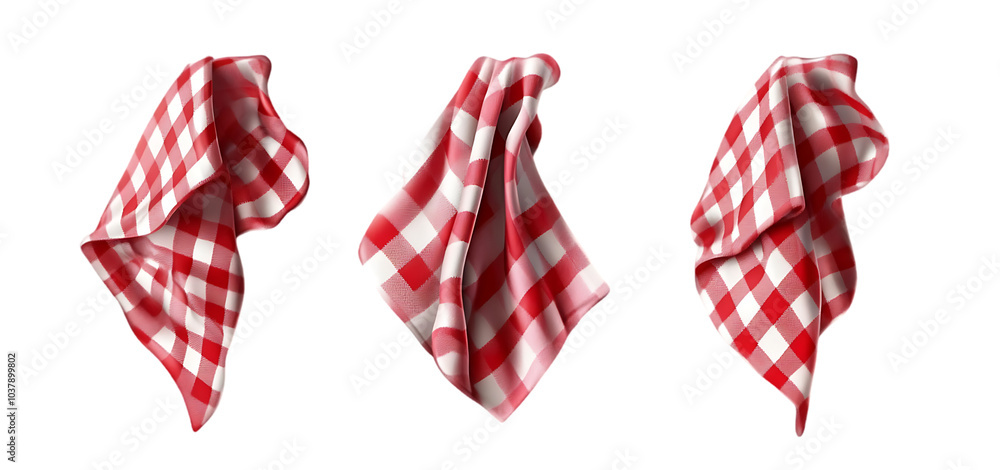 three set of A kitchen towel isolated transparent background three set of A kitchen towel isolated transparent background