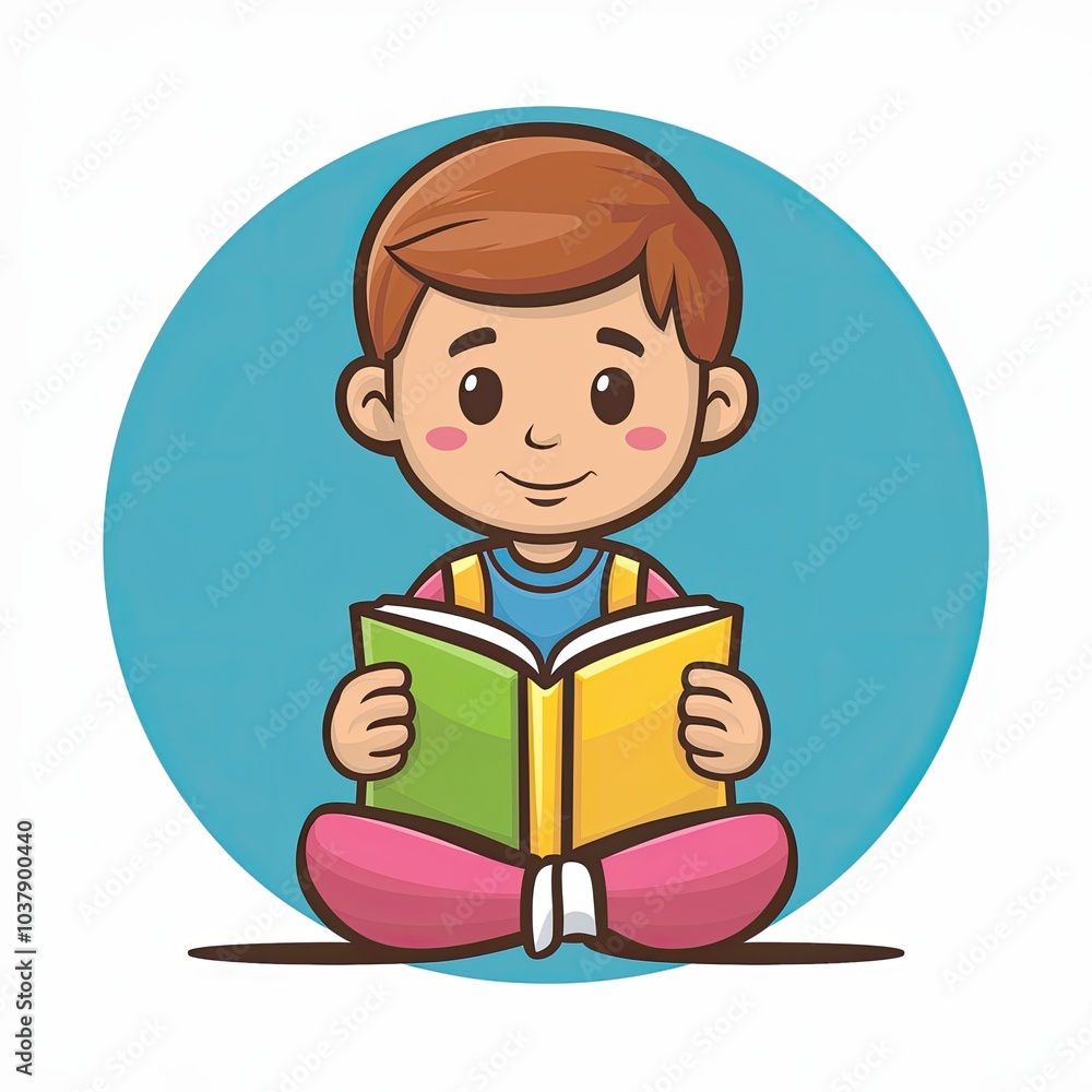 child reading a book child reading a book
