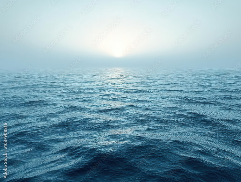 Obraz premium smooth aqua gradient transitioning from light to dark ocean green, creating a calming background texture for use in elegant designs or serene environments