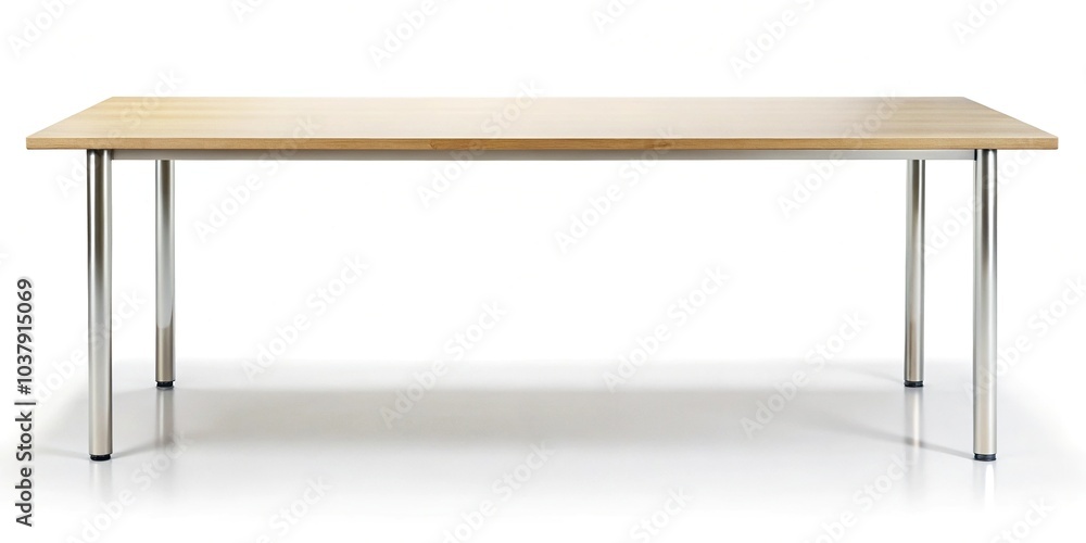 Rectangular table isolated on white background Rectangular table isolated on white background