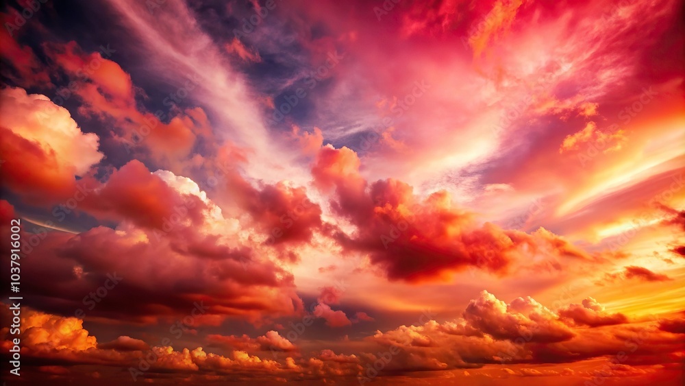red sky with white clouds ideal for sky replacement in tilted angle red sky with white clouds ideal for sky replacement in tilted angle