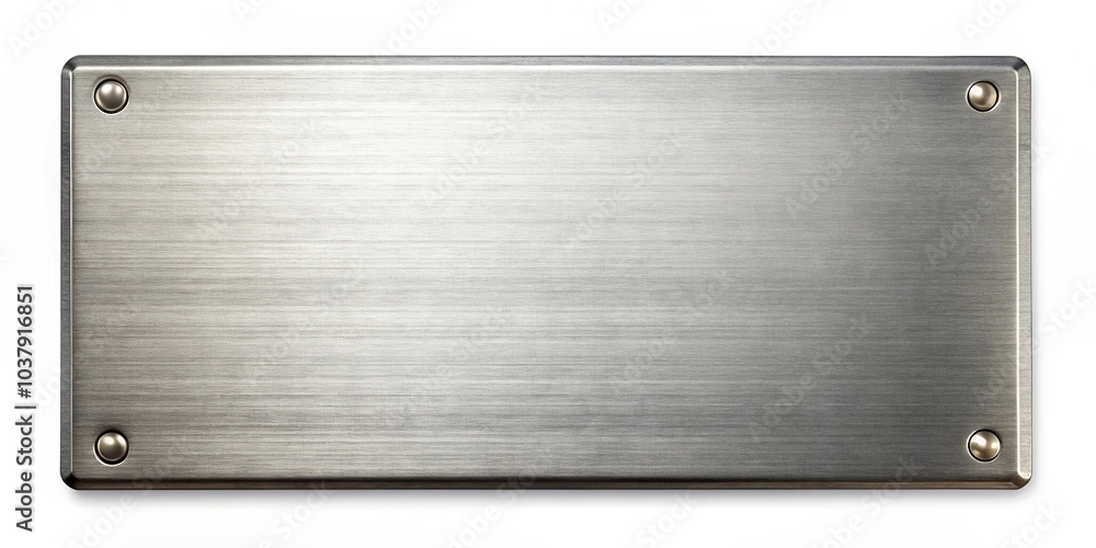 rectangular metal plate isolated on white background rectangular metal plate isolated on white background