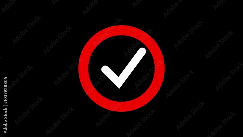 correct or right choice icon animation, check mark icon animation. ok , done, approbe correct or right choice icon animation, check mark icon animation. ok , done, approbe
