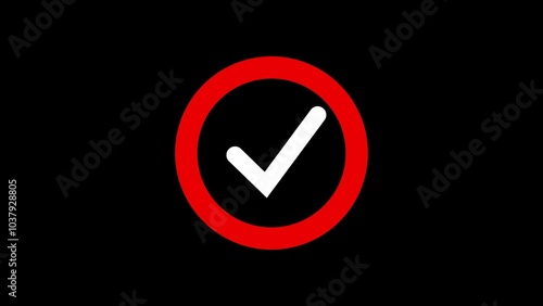 Free Download correct or right choice icon animation, check mark icon animation. ok , done, approbe	 - GFXLoad