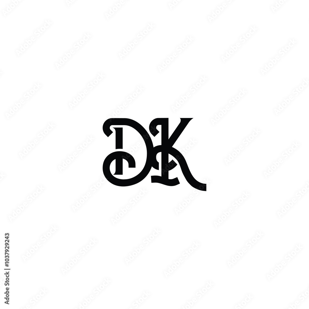 DK monogram logo design letter text name symbol monochrome logotype alphabet character simple logo DK monogram logo design letter text name symbol monochrome logotype alphabet character simple logo