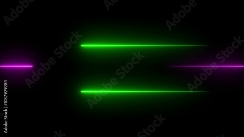 glowing neon line animation. Neon background. 4k video. on black background. 