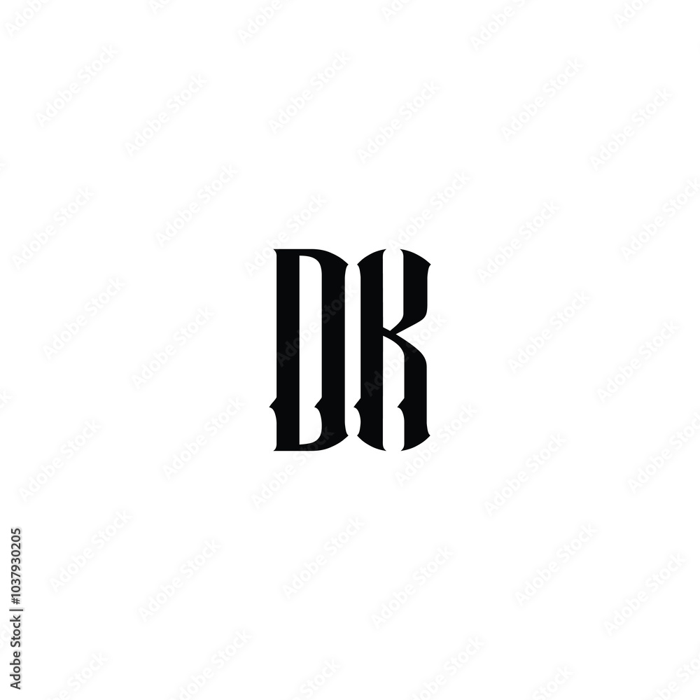 DK monogram logo design letter text name symbol monochrome logotype alphabet character simple logo DK monogram logo design letter text name symbol monochrome logotype alphabet character simple logo
