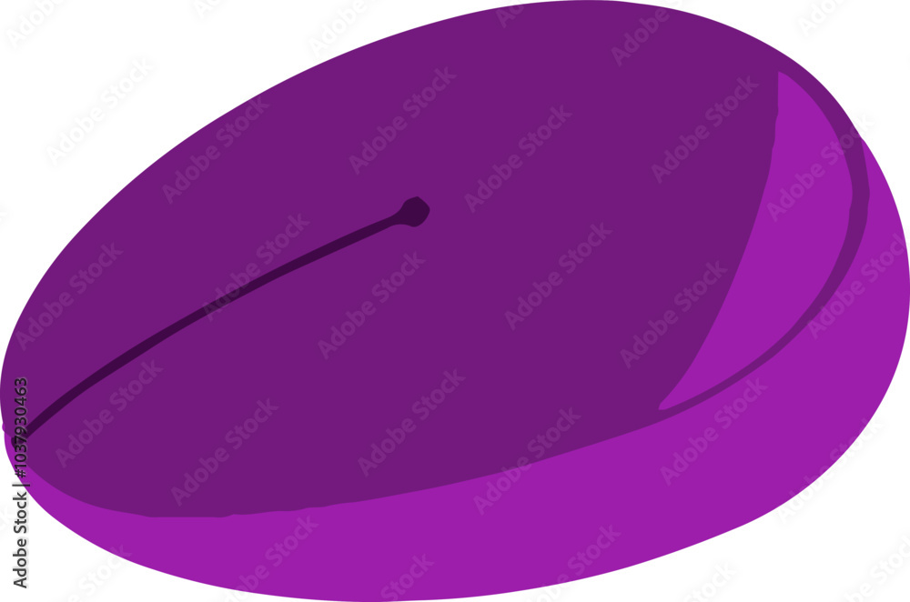 Purple vector of a computer mouse Purple vector of a computer mouse