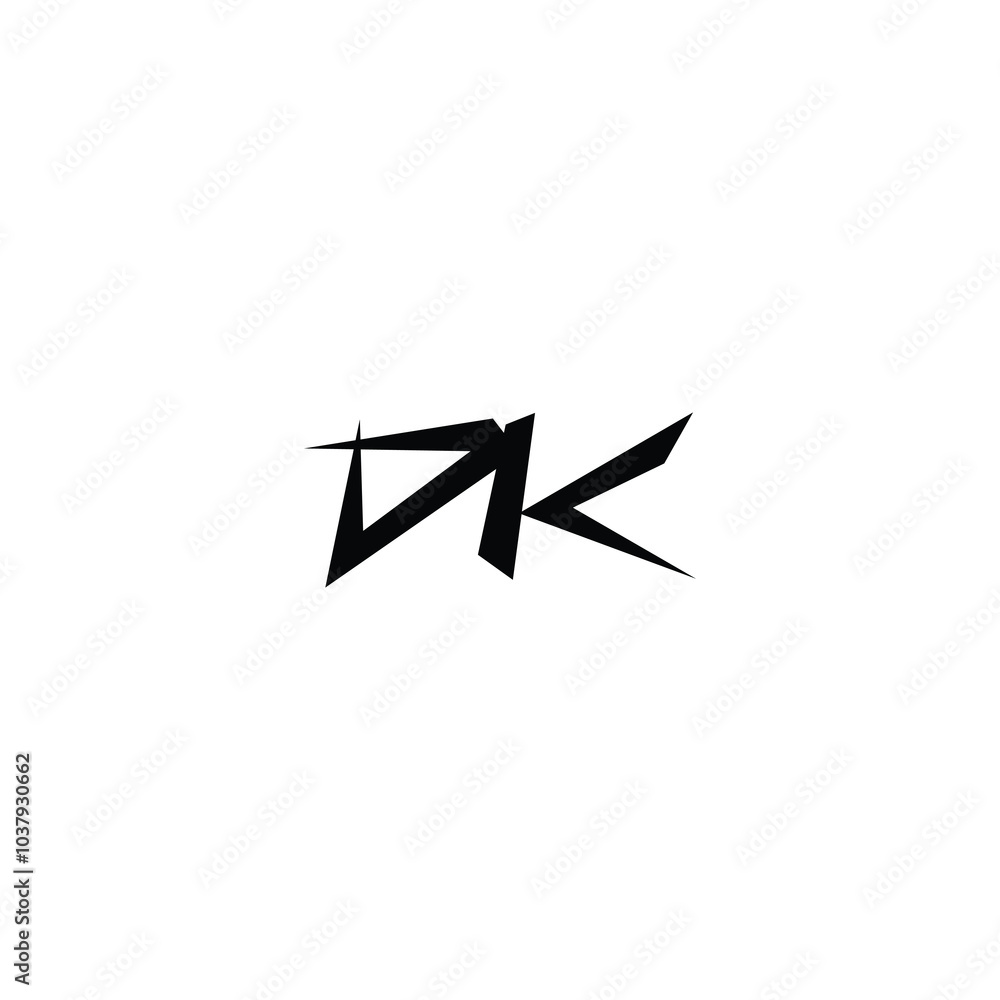 DK monogram logo design letter text name symbol monochrome logotype alphabet character simple logo DK monogram logo design letter text name symbol monochrome logotype alphabet character simple logo