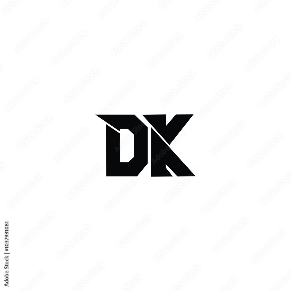 DK monogram logo design letter text name symbol monochrome logotype alphabet character simple logo DK monogram logo design letter text name symbol monochrome logotype alphabet character simple logo