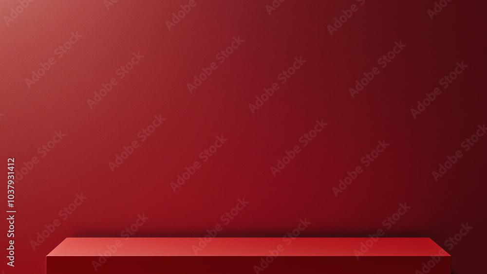 Minimalistic Red Platform for Christmas and Valentine’s Day Product Display Minimalistic Red Platform for Christmas and Valentine’s Day Product Display