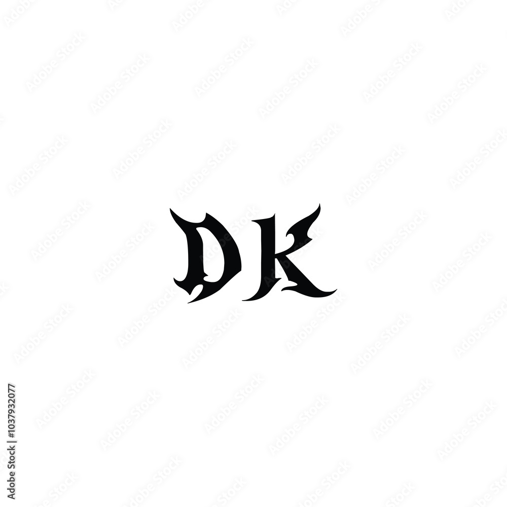 DK monogram logo design letter text name symbol monochrome logotype alphabet character simple logo DK monogram logo design letter text name symbol monochrome logotype alphabet character simple logo