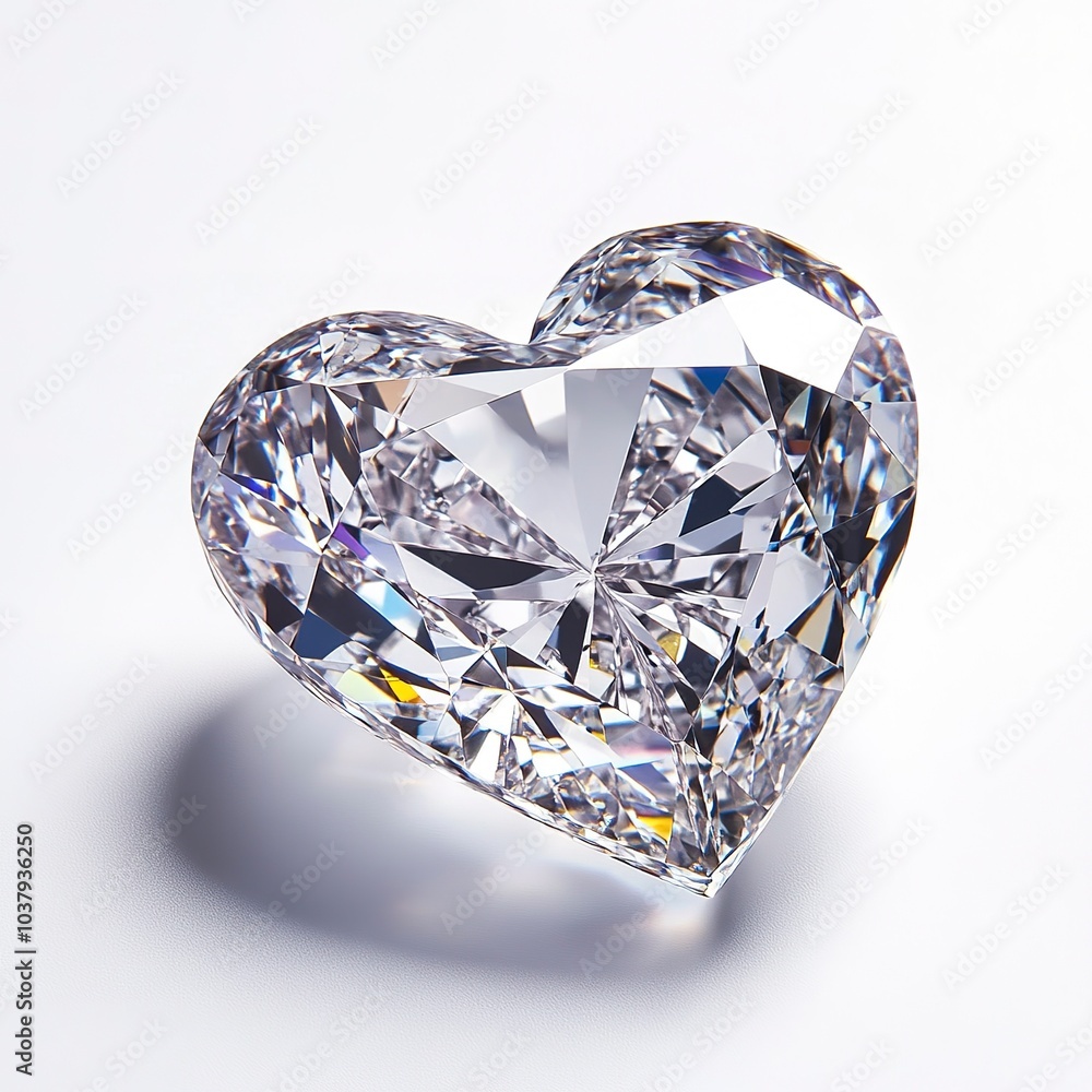 A heart-shaped diamond, polished and shiny, luxury gemstone, isolated on white background be744275e576 A heart-shaped diamond, polished and shiny, luxury gemstone, isolated on white background be744275e576
