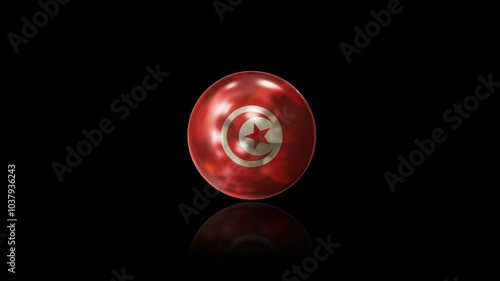 Tunisia flag with alpha channel	