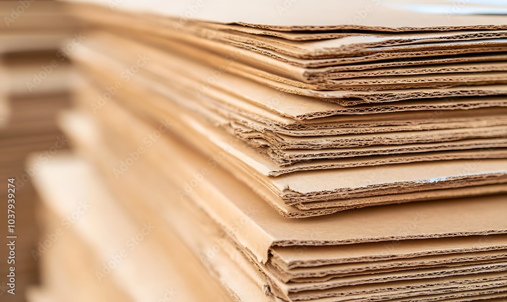 stack of cardboard boxes used for shipping and logistics purposes, Generative AI stack of cardboard boxes used for shipping and logistics purposes, Generative AI