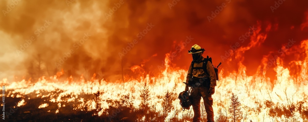 Fototapeta premium The devastating impact of wildfires understanding the causes effects and recovery efforts in natural disasters