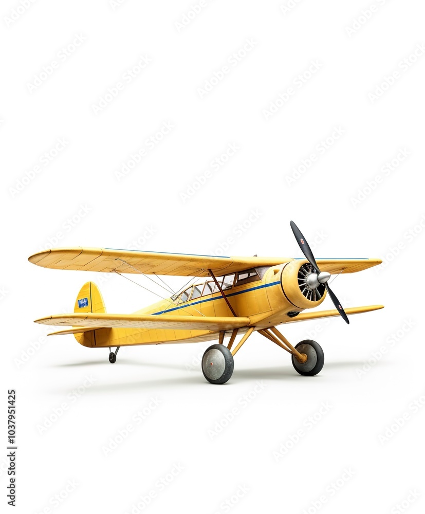An airplane. Isolated on white background An airplane. Isolated on white background