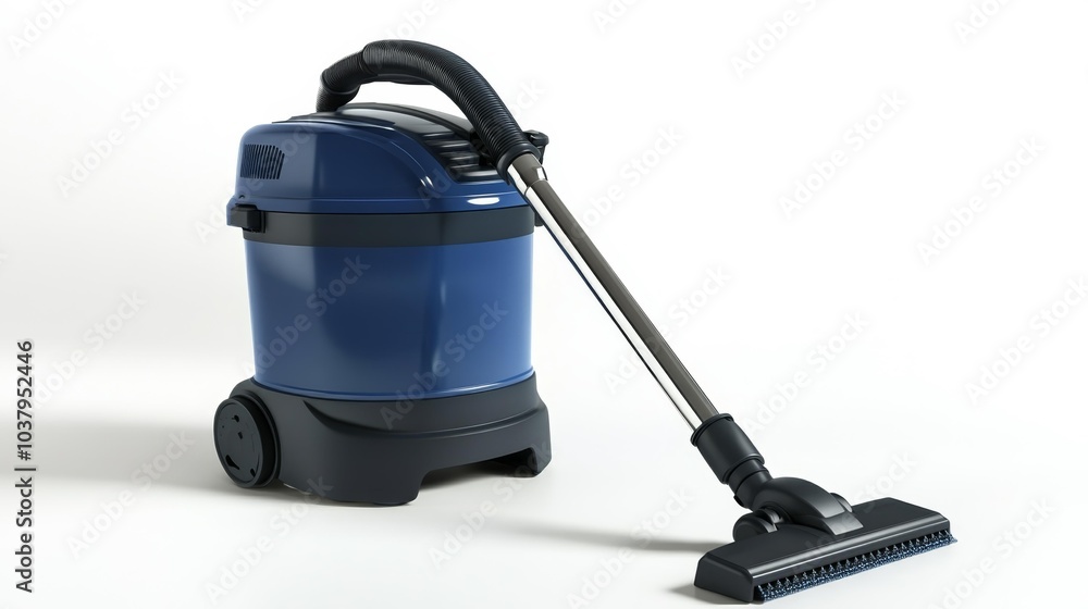 Industrial Vacuum Cleaner for Heavy-Duty Cleaning Tasks Blue and Black Design. Generative AI Industrial Vacuum Cleaner for Heavy-Duty Cleaning Tasks Blue and Black Design. Generative AI