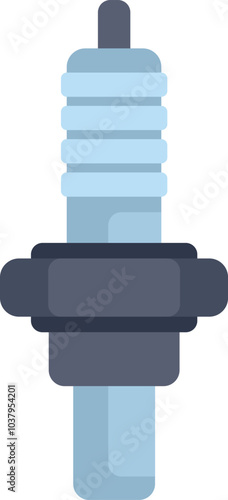 Spark plug is igniting the fuel and air mixture in an internal combustion engine, essential for vehicle performance