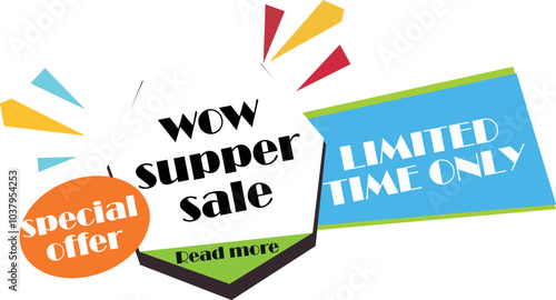 offer banner off ,discount promotion sale, Template for products advertising, web banners, leaflets, certificates and postcards. Vector  banner, Special offer limited time