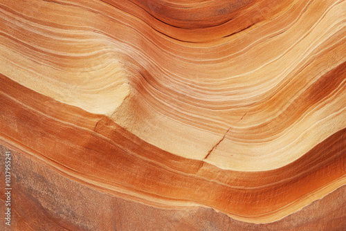 Large rock formation with a thin line jutting out.